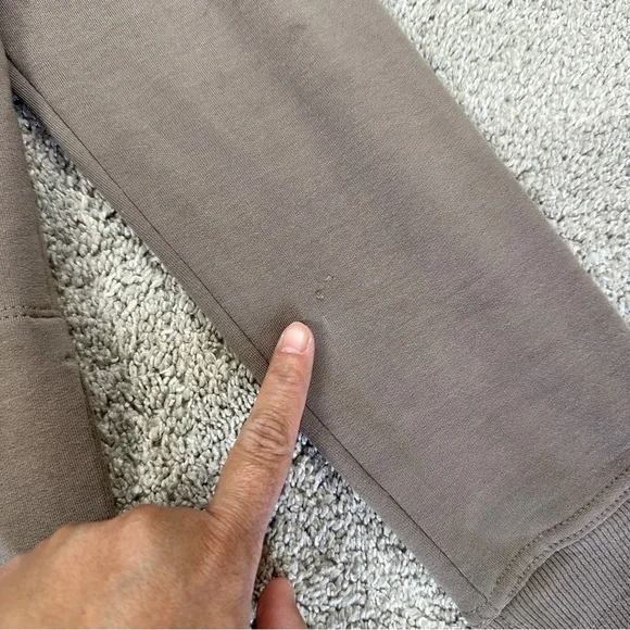 Athleta Women’s Coaster Luxe Recover Sweatshirt Ultra-Soft in Mortar Mushroom XS - Picture 16 of 16